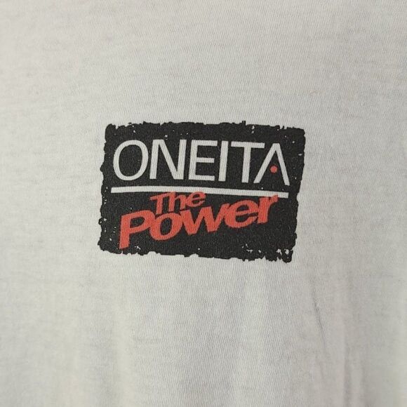 Oneita T Shirt Vintage 90s Ive Got The Power Spell Out Streetwear Mens Large - Picture 3 of 7